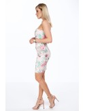 Rochie mulata, eleganta cu flori roz MP60389 - Magazin online - Boutique